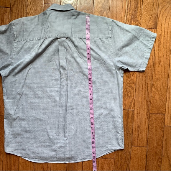 Pendleton Blue Short-Sleeve Truman Button Down Shirt, Large, 100% cotton - Picture 6 of 16